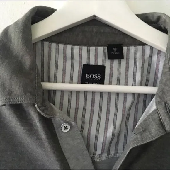 BOSS Cotton Button Up - Picture 3 of 4